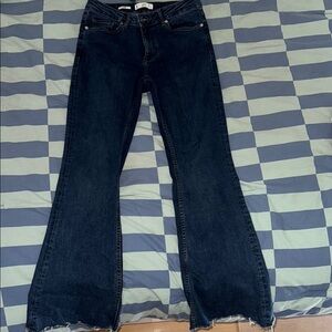 Women's Black Flared Jeans